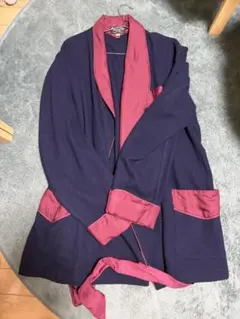 英国製 ROBERT KIRK LTD シルク ガウン スモーキングジャケット