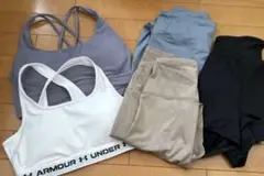 ヨガ ピラティスウェア５点セットLサイズのサムネイル