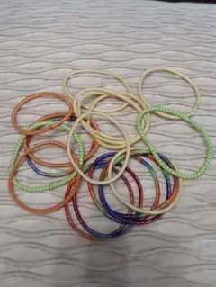 新品☆カラフルなヘアゴム　15本セット
