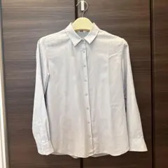 UNIQLO レーヨン長袖シャツ ライトグレー