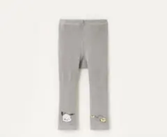 ポチャッコ刺繍グレー80-100cmレギンス