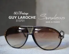 80sフランス製 Guy Laroche アビエーター セルフレーム サングラスのサムネイル