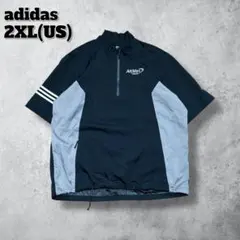 【たいこ様専用】アディダスadidasプルオーバー半袖2XLゆるダボ企業ロゴ