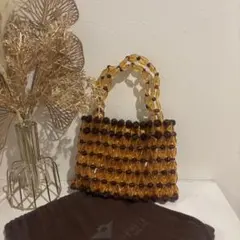 【入手困難】BOTTEGA VENETAボッテガビーズクロシェハンドバッグ