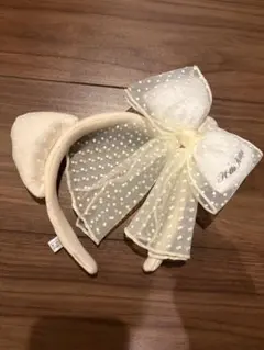 キティーちゃんリボンカチューシャ白