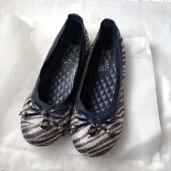 美品 MICHAEL KORSフラットシューズ ゼブラ スパンコール［A103］のサムネイル