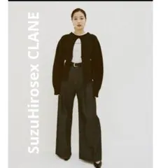 SuzuHirosex CLANE TUCK WIDE DENIM PANTS