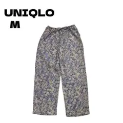 UNIQLO ユニクロ サテンドレープストレートパンツ M ナチュラル