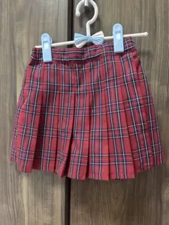 【ユニクロ】GIRLS チェックミニスカートパンツ　120cm