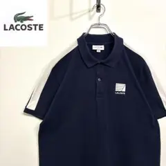 超人気❗️ラコステ　ワンポイントロゴポロシャツ　XL 90s刺繍古着希少レア半袖