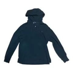 Polo Ralph Laurenヘンリーネック パーカー 短丈 黒