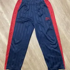 プーマ ジャージ パンツ シャドーストライプ ネイビー✕レッド L