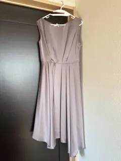 す*ち様 美品AIMER エメ リキッドサテンドレス M ミモレ丈　ワンピース