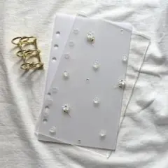 アクリル　バインダー　お花　A6