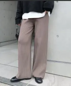 ニット ワイドパンツ
