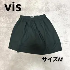 vis フレアスカート ブラック サイズMのサムネイル