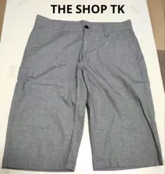 タケオキクチ　TK ギンガムチェック　グレー ショートパンツ バックポケット付きのサムネイル