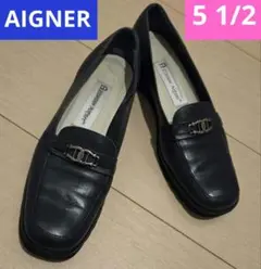 Etienne Aigner ローファー　ネイビー　5 1/2 約22.5cmのサムネイル