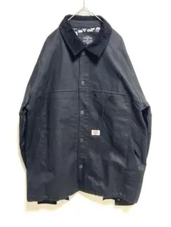 【CROOKS &CASTLES】ブラックジャケット Lサイズ　※胸ポケ破れあり