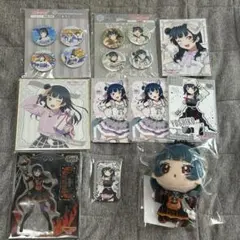 ラブライブサンシャイン 津島善子 引退品 まとめ売り 缶バッジ アク 紙