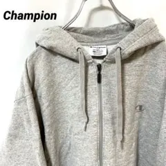 N-5854 Champion アメリカ古着 ロゴ刺繍 スウェットパーカー XL