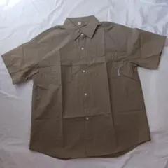 【未使用】メンズ 半袖シャツ ブラウン XXLサイズ
