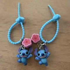 ディズニーキャラクター カラフルマルチチャーム スティッチ 2個セット