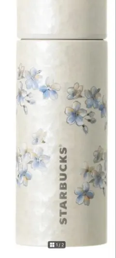 スタバ SAKURA 2026 ステンレスボトル シェル ホワイト355ml 桜