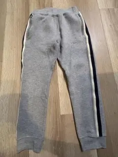 UNIQLO ドライスウェットパンツ グレー　ライン入り