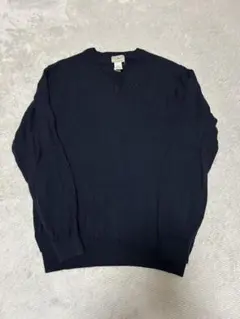 L.L.Bean ネイビー Vネックセーター サイズS-REG 早い者勝ち - メルカリ
