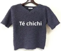 Té chichi 半袖 ニット グレー