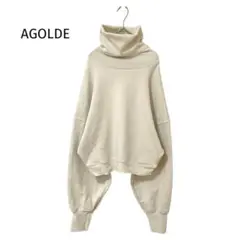 AGOLDE エーゴールドイー　スウェット　オーバーサイズ　ショート丈　白系　S