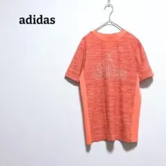 アディダス　Tシャツ　ロゴプリント　ポリシャツ　薄手　ストレッチ　サッカー150