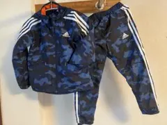 割と美品　adidas ウインドブレーカー　上下セット120センチ　オシャレ