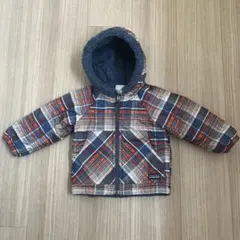 patagonia チェック柄フリースリバーシブル　アウター　6M