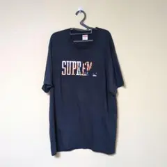 Supreme グラフィックTシャツ 紺色