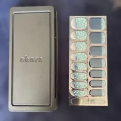 ohora ネイルシール 青緑グリッター 15枚入り