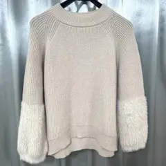 anyFAM ニット　セーター 長袖 冬 レディース 白