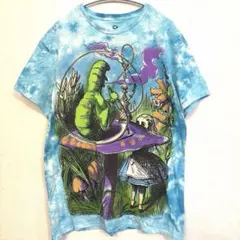LIQUID BLUE タイダイ アリス 大判プリントTシャツ Mのサムネイル