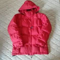FILA　フィラ　ダウンコート　Sサイズ　ジャケット　赤色　フード脱着