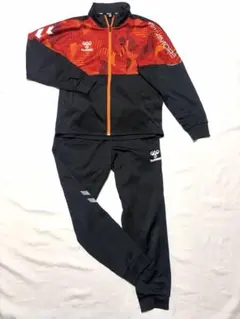 hummel ジュニア用ジャージ上下セット キッズ 150cm レッド