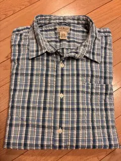 L.L.Bean エルエルビーン 半袖シャツ チェック柄 中国製のサムネイル