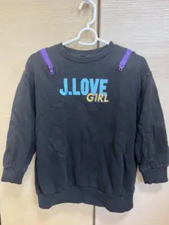 J.LOVE GIRL トレーナー ブラック