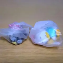 はぴだんぶい　すやすやフィギュアチャーム　 バッドバツ丸 あひるのペックル