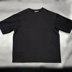 ユニクロ エアリズムコットン オーバーサイズ Tシャツ 5分袖 黒