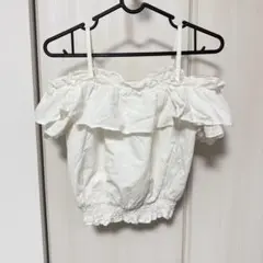titty & Co. オフショルダーフリルトップス ホワイトのサムネイル