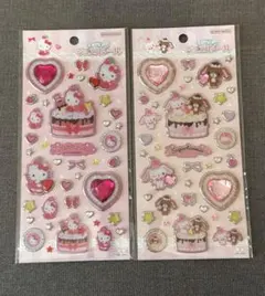 ハローキティ　シュガーバニーズ　キラキラジュエルシール　サンリオ　Y2Kホイップ