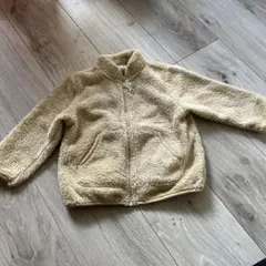 ユニクロ フリース ジャケット ベージュ 90cm