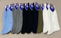 B.V.D. リブ編みソックス 6色セット 10足