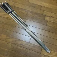アルミ製羽根付き矢 6本